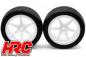 Preview: HRC61106W Reifen - 1/10 Buggy - 4WD Vorne - montiert - weiß Felgen - 2.2'' - 12mm hex - Arrow Pattern Radial (2 Stk.)