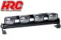 Preview: HRC8724AW Lichtset - 1/10 oder Monster Truck - LED - JR Stecker - Dachleuchten Stange - Typ A weiß
