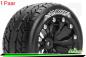 Preview: LR-T3208SB Louise RC - ST-ROCKET - 1-10 Stadium Truck --Inhalt: 2 Reifen-- Fertig Verklebt - Sport - Felgen 2.8 Schwarz - 0-Offset - Hex 12mm - L-T3208SB