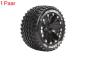 Preview: LR-T3209SBH ST-Hummer soft   Felge schwarz 1/2 Offset (2) 12mm Stadium Truck 2,8 LOUISE