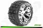 Preview: LR-T3210SCH Louise RC - ST-JUMBO - 1-10 Stadium Truck --Inhalt: 2 Reifen-- Fertig Verklebt - Sport - Felgen 2.8 Chrom - 1/2-Offset - Hex 12mm - L-T3210SCH