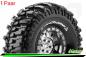 Preview: LR-T3231VBC Louise RC - CR-CHAMP - 1-10 Crawler --Inhalt: 2 Reifen-- Fertig Verklebt - Super Soft - Felgen 1.9 Schwarz-Chrom - Hex 12mm - L-T3231VBC