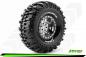 Preview: LR-T3231VBC Louise RC - CR-CHAMP - 1-10 Crawler --Inhalt: 2 Reifen-- Fertig Verklebt - Super Soft - Felgen 1.9 Schwarz-Chrom - Hex 12mm - L-T3231VBC