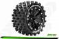 Preview: LR-T3273SB Louise RC - ST-ROCK - 1-10 Stadium Truck --Inhalt: 2 Reifen-- Fertig Verklebt - Sport - Felgen 2.8 Schwarz - 0-Offset - Hex 12mm - L-T3273SB