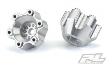 Option Part - 6x30 to 12mm Aluminum Hex Adapters (Wide) for Pro-Line 6x30 2.8'' Wheels