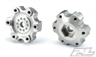 Option Part - 6x30 to 12mm Aluminum Hex Adapters (Narrow) for Pro-Line 6x30 2.8'' Wheels