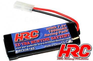 Akku - 6 Zellen - HRC 1600 - RC Car Micro - NiMH - 7.2V 1600mAh stick - Tamiya Stecker