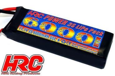 Akku - LiPo 3S - 11.1V 6000mAh 50C/100C - HRC 6000 - XT90 Stecker