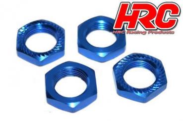 Radmutter 1/8 - TSW Pro Racing - 17mm x 1.0 - serrated geflanscht - Blau (4 Stk.)