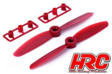 HRC34A5030R FPV Propellers - ABS - 5030 Type - ID M5 - 2x CW + 2x CCW - Red