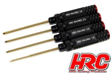 HRC4007A Werkzeugsatz - HRC TSW Pro Racing - Titanium - 6-kant-schlüssel 1.5 / 2 / 2.5 / 3mm