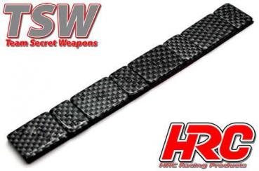 HRC5301 Gewichte im Kohlefaserlook - TSW Pro Racing - 5 und 10g