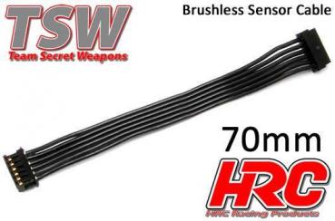 Brushless Flach Sensorkabel - TSW Pro Racing -  70mm