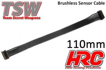 Brushless Flach Sensorkabel - TSW Pro Racing - 110mm