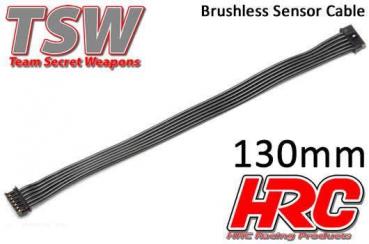 Brushless Flach Sensorkabel - TSW Pro Racing - 130mm