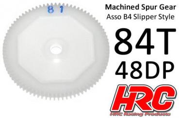 HRC74884B4 Hauptzahnrad - 48DP - Low Friction Gefräst Delrin - Associated Off Road Slipper - 84Z