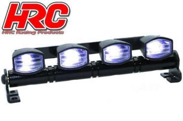 HRC8724AW Lichtset - 1/10 oder Monster Truck - LED - JR Stecker - Dachleuchten Stange - Typ A weiß