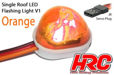 Lichtset - 1/10 TC/Drift - LED - JR Stecker - Einzeln Dach Blinklicht V1 - Orange