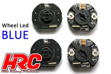 HRC8741B Lichtset - 1/10 TC/Drift - LED - Räder LED - 12mm Hex - Blau (4 Stk.)