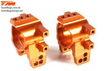 Ersatzteil - Team Magic E4D-MF - Aluminum 7075 - Rear Hub Carrier - Orange (2 pcs)