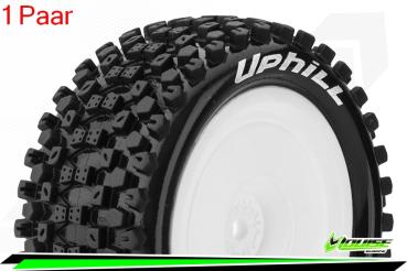 Louise RC - E-UPHILL - 1-10 Buggy --Inhalt: 2 Reifen-- Fertig Verklebt - Soft - Dish Felgen Weiss - Hex 12mm - Hinten - L-T3279SWKR