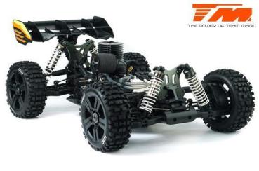 Auto - 1/8 Nitro - 4WD Buggy - RTR - Seilzugstarter - Team Magic B8JR ORANGE + Bulldog Tires