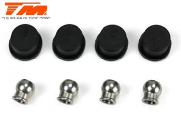 Ersatzteil - B8RS - Gelenkachsenkappen Nylon hinten unten (4 Stk.)