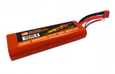 Lipo 3S 11,1 Volt - 3000mAh - 45C - rund im 2S-Gehäuse