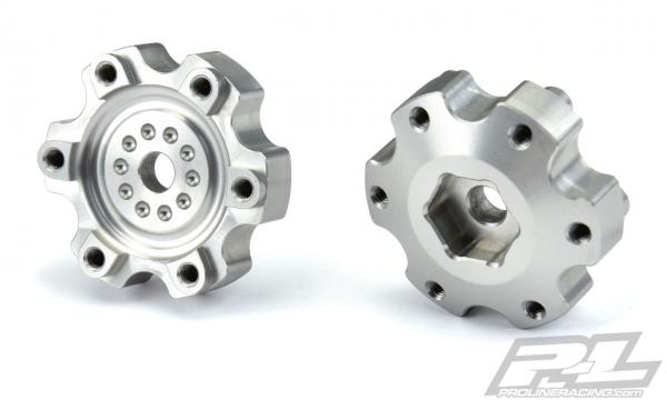 PL6337-00 Option Part - 6x30 to 12mm Aluminum Hex Adapters (Narrow) for Pro-Line 6x30 2.8'' Wheels