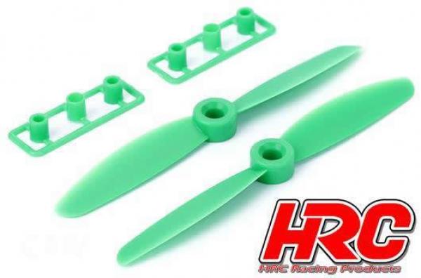 HRC34A5030G FPV Propellers - ABS - 5030 Type - ID M5 - 2x CW + 2x CCW - Green