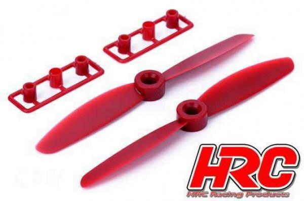 HRC34A5030R FPV Propellers - ABS - 5030 Type - ID M5 - 2x CW + 2x CCW - Red