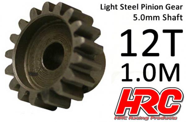 HRC71012 Motorritzel - 1.0M / 5mm Achse - Stahl - Leicht - 12Z