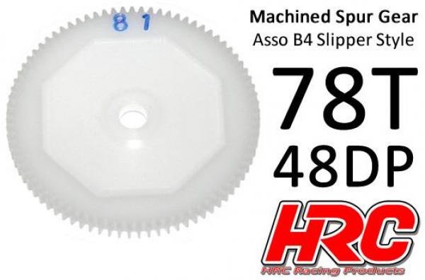 HRC74878B4 Hauptzahnrad - 48DP - Low Friction Gefräst Delrin - Associated Off Road Slipper - 78Z