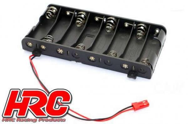 HRC9271G Batteriehalterung - AA - 8 Zellen - Flach - mit BEC Stecker