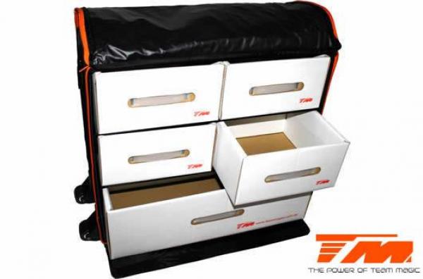 TM119212 Tasche - Transport - Team Magic Touring - mit Kästen und Rädern